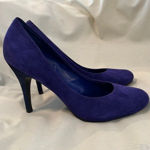 Blue Jessica Simpson Suede Heels